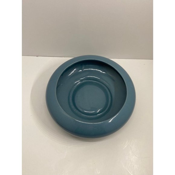 Vintage mid-century country blue planter marked USA - Picture 3 of 8